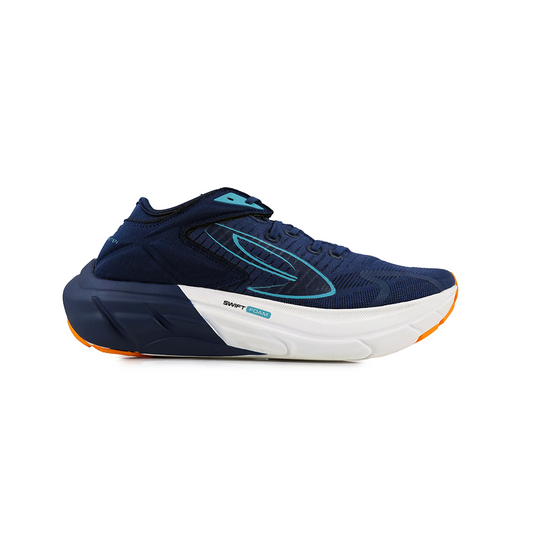 Hiroshi dark blue turquoise orange
