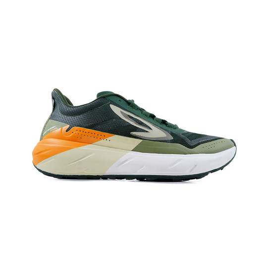 Geist ekiden trail dark green cream orange