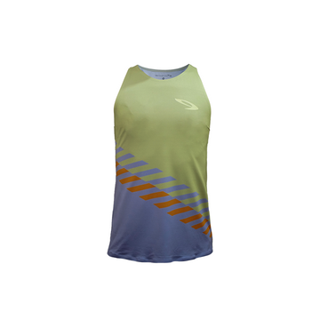 Kishi streak running singlet green