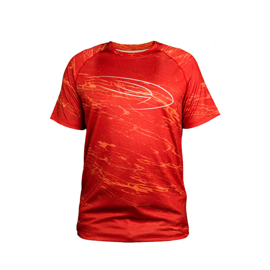 Senko red running jersey